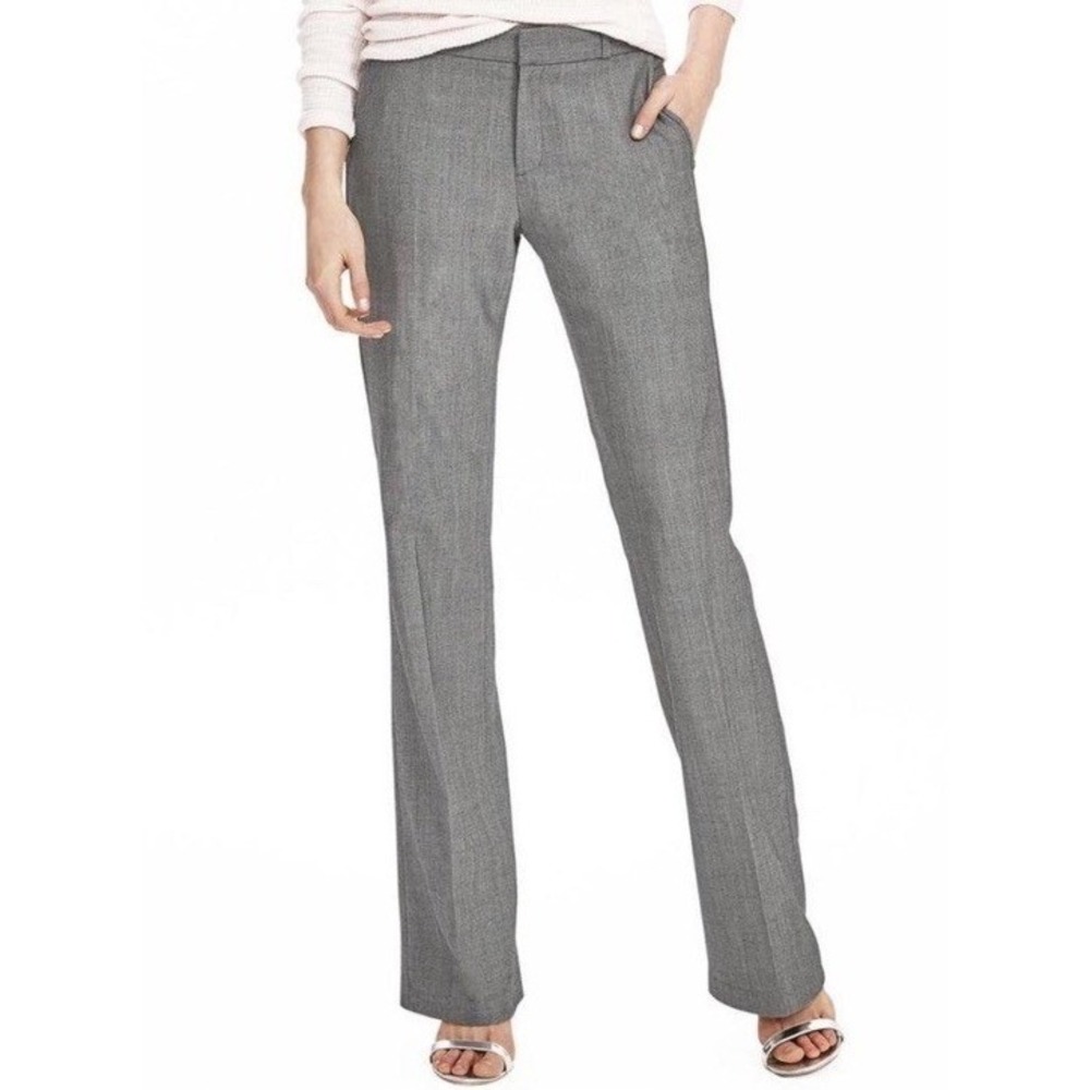 Banana Republic Harper Pant Gray Wool Blend Straight Leg Dress Trousers Mens 4